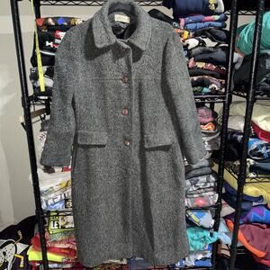 Vintage 80s Bromleigh Wool Union Made Long Coat Size Large